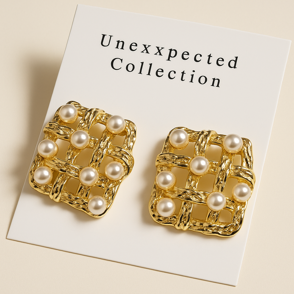 Pearly earrings (gold)