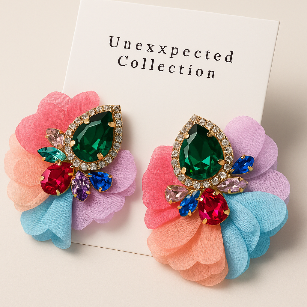Multicolored Fashion Statement Earrings