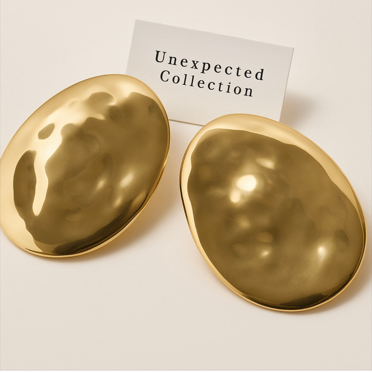 Head Turning Statement Earrings (Gold)